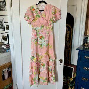 Pink Floral Dress sz S